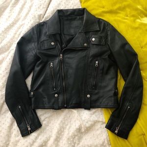Genuine Leather Moto Jacket